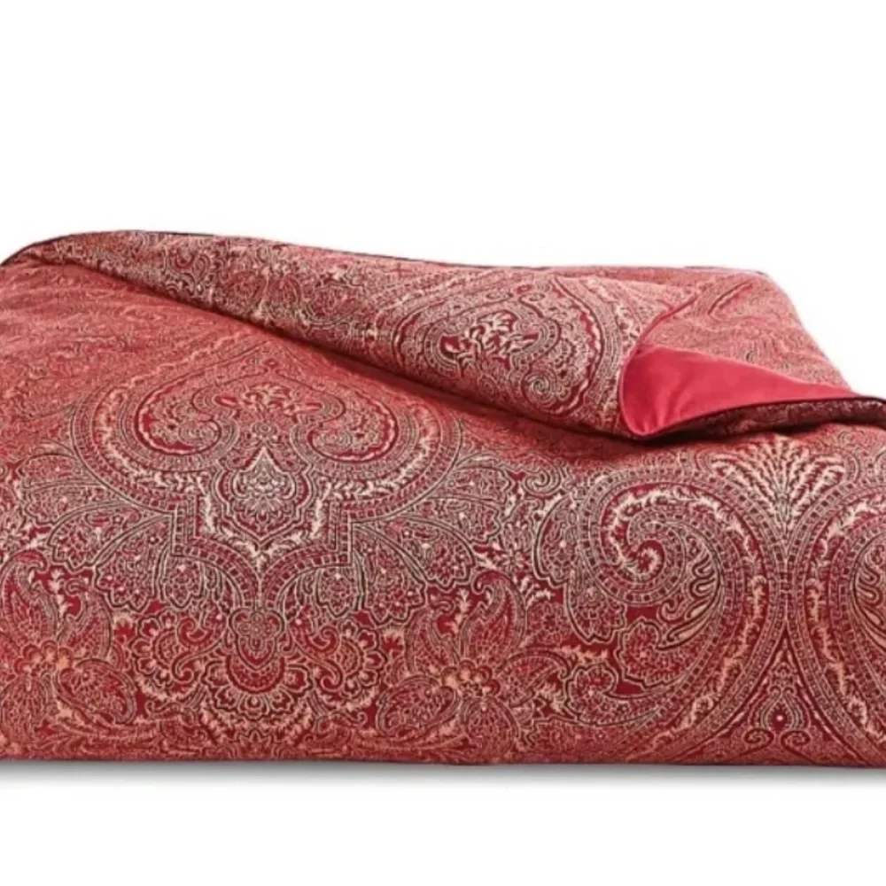 Hotel Collection Classic Regal Paisley Duvet Cover, Berry-King